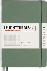 Agenda Leuchtturm1917 - Medium A5, pagini punctate, Olive