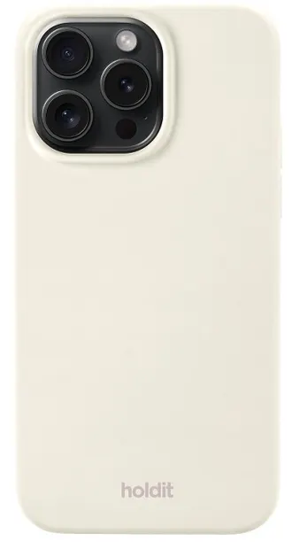 Husă Holdit - Silicone, iPhone 14 Pro Max, Light Beige