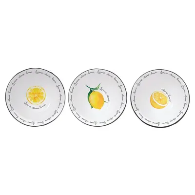 Set 3 boluri porțelan 10cm Amalfi