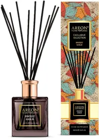 Bețișoare de tămâie Areon Exclusive - Sweet Gold, 150 ml