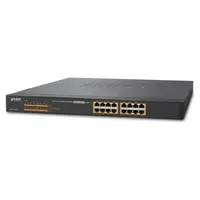 Switch cu 16 porturi PoE Planet GSW-1600HP, buget total PoE 220W, fara management