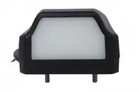 Lumina numar inmatriculare (LED, 12 24V, culoare: negru, culoare sticla: alb, 58x70x93,5mm, lungime cablu: 500mm)