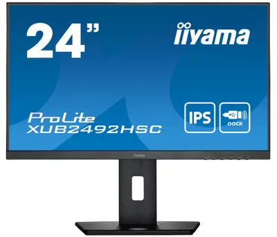 Monitor IIYAMA - XUB2492HSC-B5, 24'', IPS, LED, Anti-Glare, USB Hub, negru