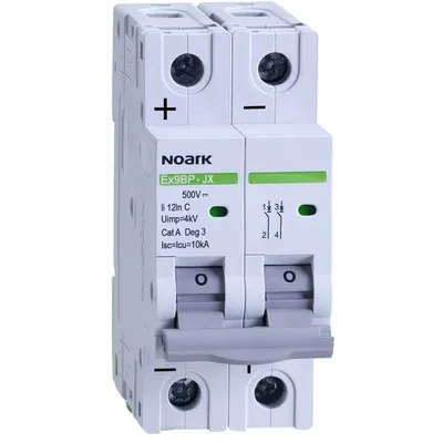 Siguranta automata curent continuu Ex9BP-JX(+) 2P 25A 500V curba C Noark 110088