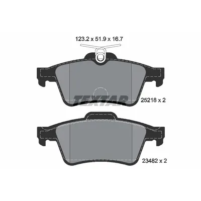 Set placute frana, frana disc TEXTAR 2521801
