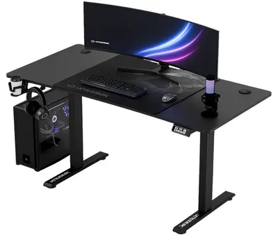 Birou gaming Ultradesk - Level, negru