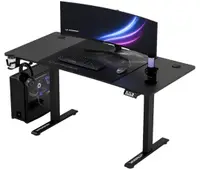 Birou gaming Ultradesk - Level, negru