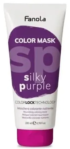 Fanola Color Mask Mască colorată hrănitoare și hidratantă, Silky Purple, 200 ml