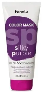 Fanola Color Mask Mască colorată hrănitoare și hidratantă, Silky Purple, 200 ml