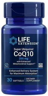 Super Ubiquinol CoQ10, 200 mg, 30 capsule moi, Life Extension