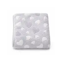 Paturica bebe, New Baby, 80x90 cm, Pufoasa, Grey Heart