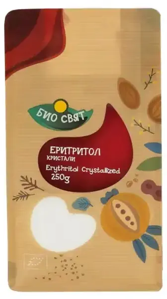Bio eritritol, cristale, 250 g, Biosvyat