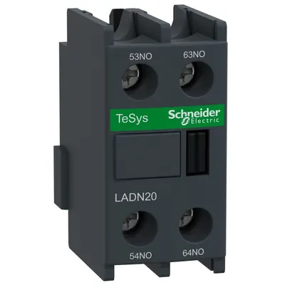 Bloc contacte auxiliare, TeSys Deca, 2NO, montaj frontal, terminale cu surub Schneider LADN20