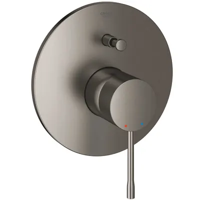 Baterie de dus Grohe 19285AL1, cartus ceramic, diverter, incastrata, Brushed hard graphite