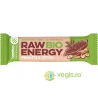 Baton Energizant Raw Energy cu Arahide si Cacao 50g