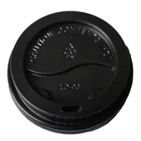 Capace pentru Pahare, 90 mm, din Plastic, Negre, 100 Bucati