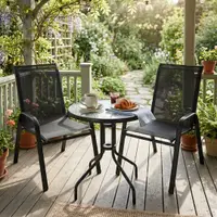 Set mobilier de terasă sau balcon Jumi – masă rotundă cu două scaune (3 piese)
