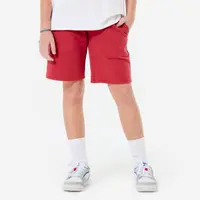 Pantalon scurt sport din bumbac Roșu Copii