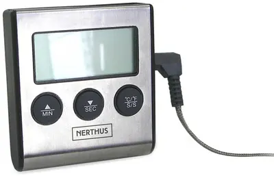 Termometru digital de bucătărie Nerthus - Cu cronometru și sondă