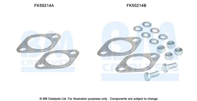 Set sistem esapament (kit de montare) potrivit HYUNDAI TUCSON; KIA SPORTAGE II 2.0D 01.06-03.10