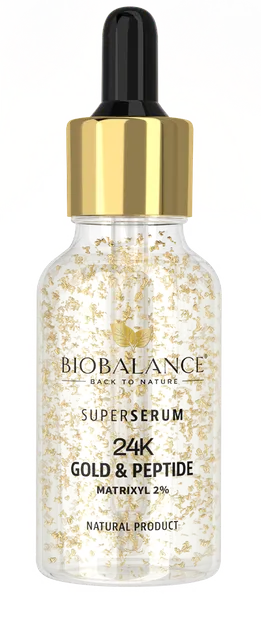 Ser de fata 24K Gold & Peptide Matrixyl 2% Super Serum, 30ml, Bio Balance