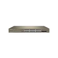 Switch Gigabit PoE cu 24 porturi IP-COM G5328XP-24-410W, 4 SFP, Layer 3, 410 W buget PoE, cu management