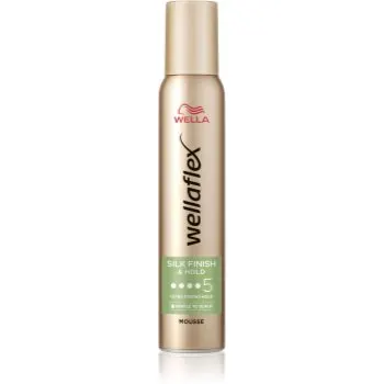 Wella Wellaflex Silk Finish & Hold spuma fixare ultra-puternica
