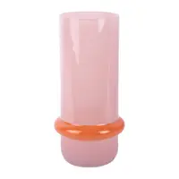 Vază roz-deschis din sticlă (înălțime 28 cm) Animado Anillo – PT LIVING