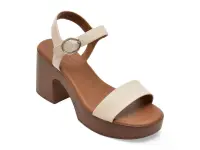 Sandale CALL IT SPRING albe, TALYA 102, din piele ecologica