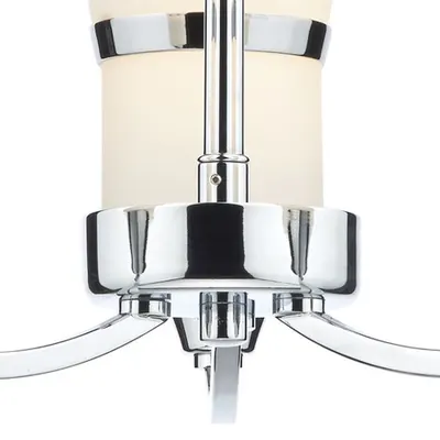 Plafoniera Dublin 3 Light Semi Flush Polished Chrome Led