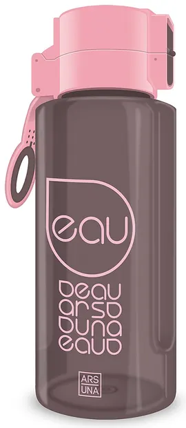 Sticlă de apă Ars Una - Maro-roz, 650 ml