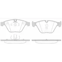 Set placute frana, frana disc REMSA 0857.50