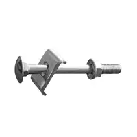 Set 25 x Surub T Gard M8 x 120 mm Fixare Panouri Gard Stalpi Rectangulari 100 mm Vopsit Zincat