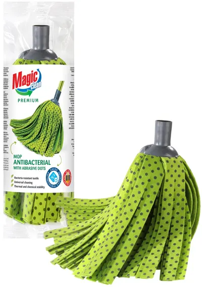 Mop din microfibră cu puncte abrazive Magic Clean - Premium Antibacterial