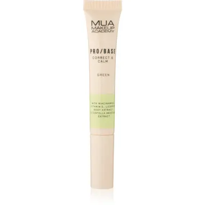 MUA Makeup Academy PRO/BASE Colour Corrector corector antiroșeață culoare Correct & Calm – Green 10 ml
