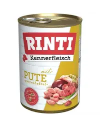 RINTI Kennerfleisch Turkey curcan 400 g hrană umedă pentru câini adulți