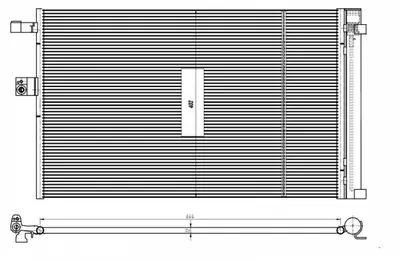 Radiator AC condensator cu uscator potrivit BMW X3 (G01, F97), X4 (G02, F98), X5 (G05), X5 (G05, F95), X6 (G06, F96), X7 (G07) 2.0D-3.0DH 08.17