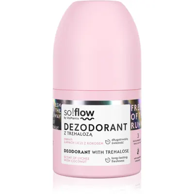 so!flow Deodorant Deodorant roll-on pentru femei Scent Of Lychee with Coconut 50 ml