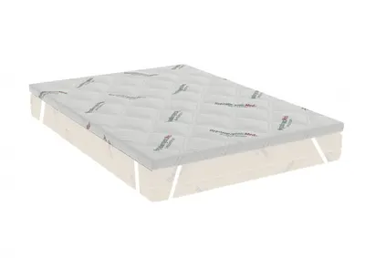 Topper Hypoallergenicmed antibacteria 140 x 190 x 7 cm cu elastic, husa detasabila si lavabila