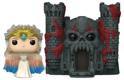 Figurină Funko POP! Town: Masters of The Universe - Sorceress cu Castle Grayskull #51
