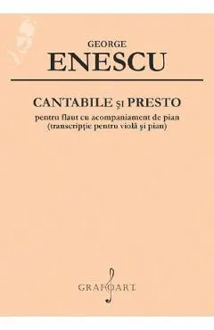 Cantabile si Presto pentru flaut cu acompaniament de pian
