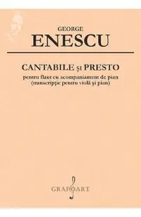 Cantabile si Presto pentru flaut cu acompaniament de pian