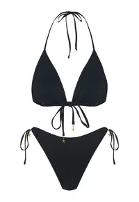 Complet de plaja Seashell Negru - Negru
