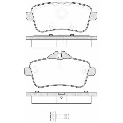 Set placute frana, frana disc REMSA 1503.00