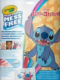 Set de colorat magic Crayola - Stitch, 18 pag + 4 markere
