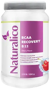 BCAA Recovery 8:1:1, cireașă, 1250 g, Naturalico