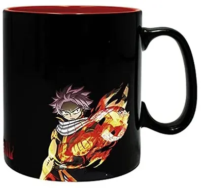 Cana cu efect termic ABYstyle Animation: Fairy Tail - Natsu and Lucy, 460 ml