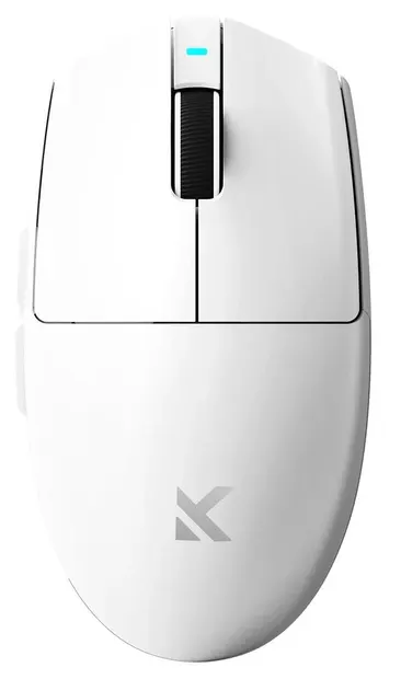Mouse wireless pentru gaming MCHOSE – G3 V2, 12000 DPI, mecanic Omron, alb