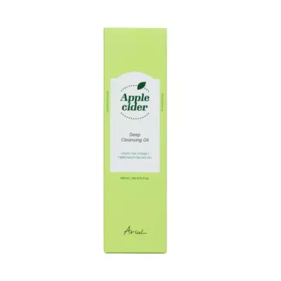 Ulei de Curățare a Tenului - Apple Cider Deep Cleansing - pentru Pori, Machiaj, Sebum și Puncte Negre, 200ml | Ariul