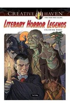 Creative Haven Literary Horror Legends Coloring Book